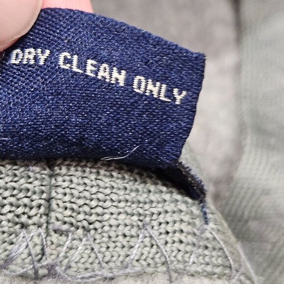 American Eagle Outfitters Gray Wool Blend Cloche Hat Bucket Blue Crochet Flowers - Picture 5 of 5